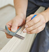 Measuring for hinge fitting